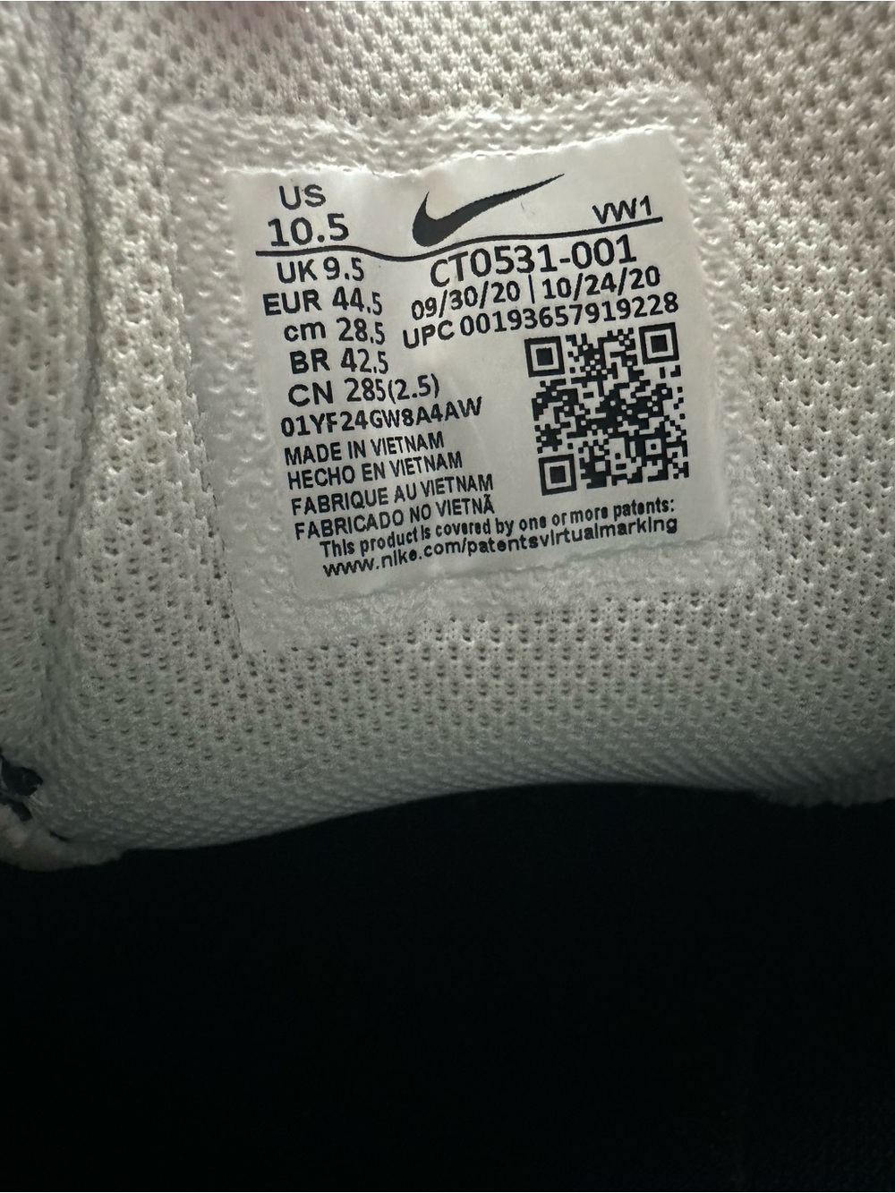 Nike Men’s Golf Shoes Size 10.5 - Picture 4 of 6